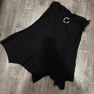 vintage guess jeans midi skirt